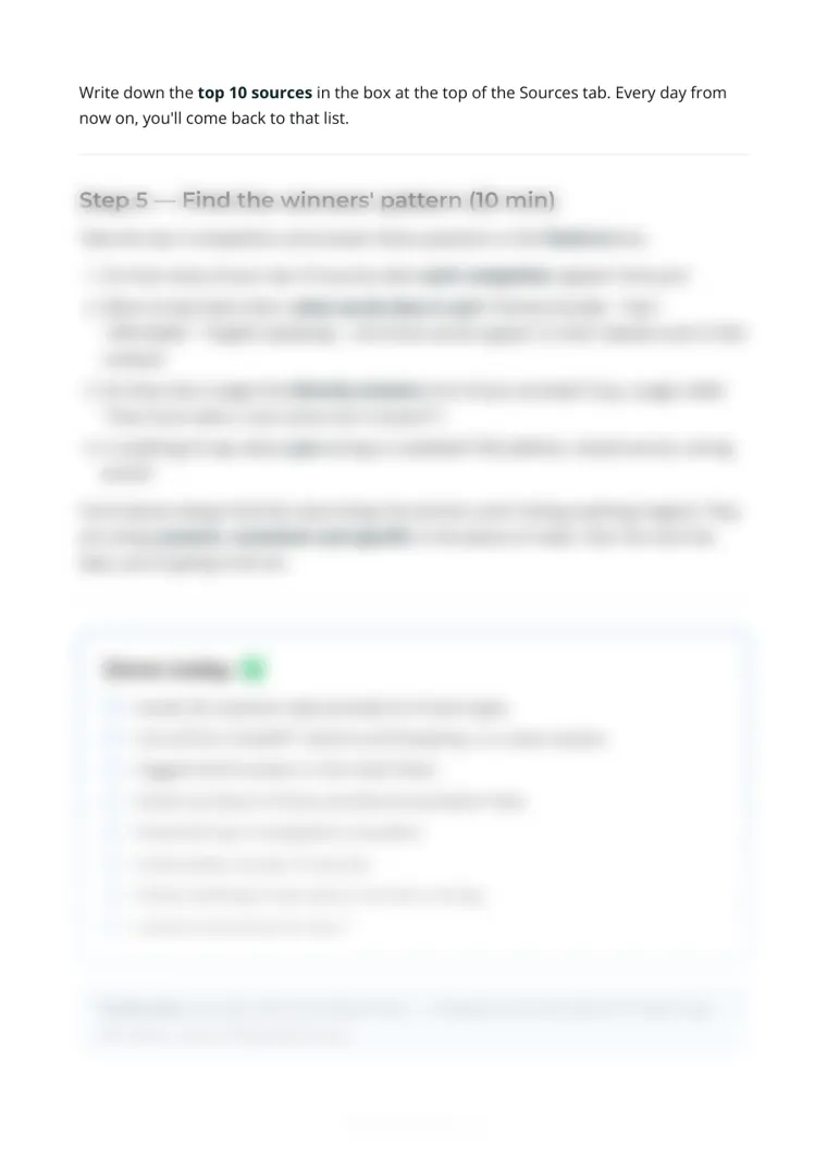End of Day 1 with the Done today checklist